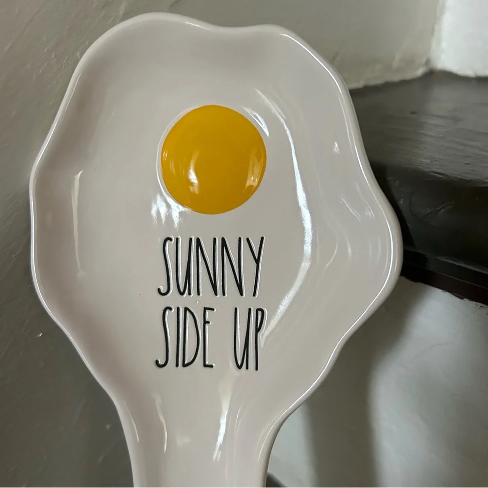 Rae Dunn SUNNY SIDE UP Spoon Rest - Picture 2 of 8